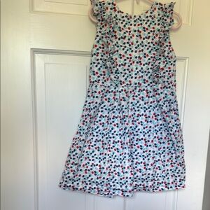 Size 6A Jacadi  Ruffled and pleated dress
